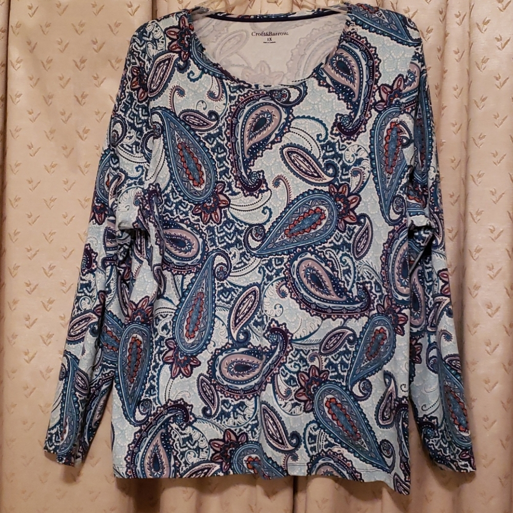 Croft & Barrow-new 1X, Woman long sleeve top